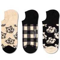 3-er-Pack Happy Socks Pet No Show Sock