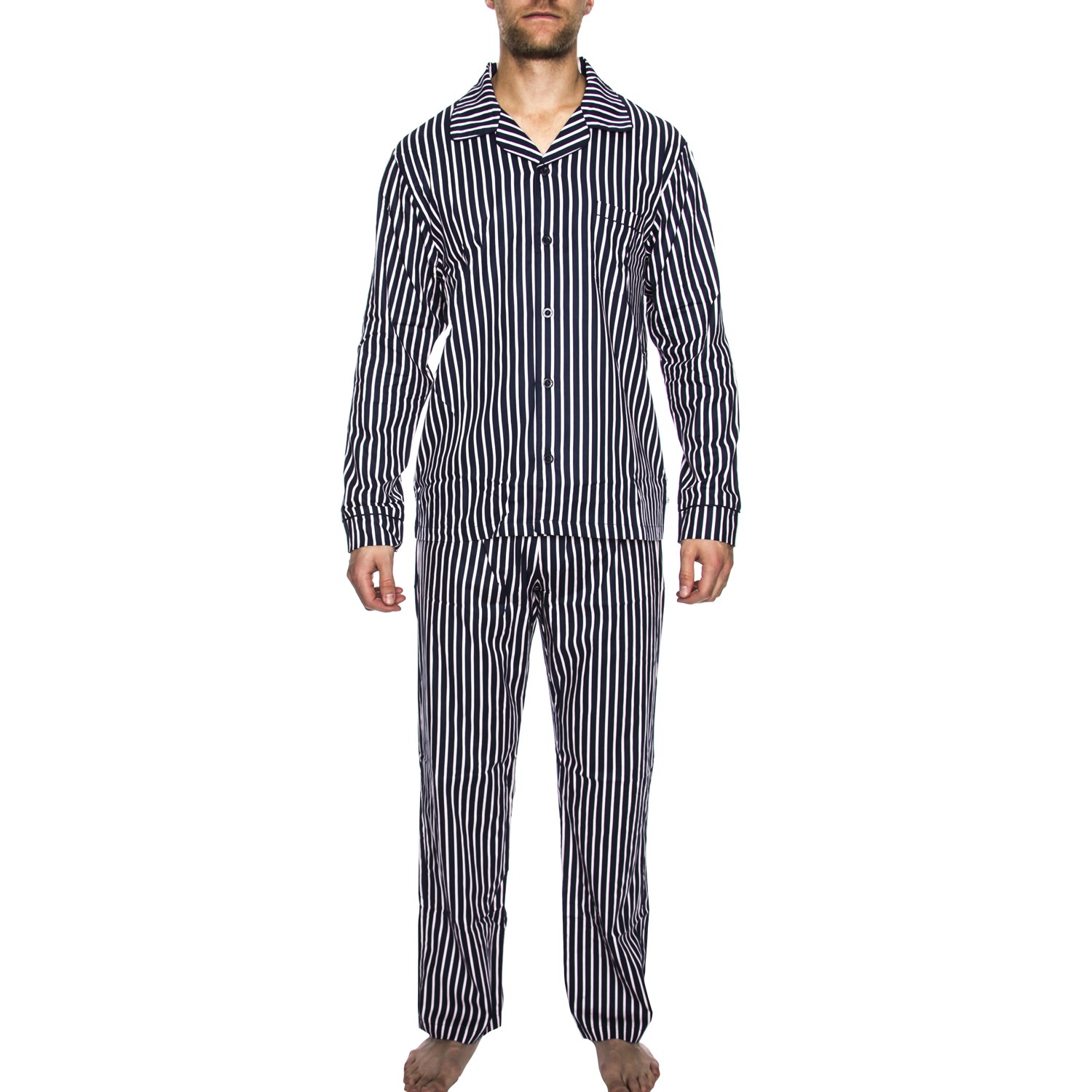 Rayville Mick Pyjamas Solid Pencil Stripe