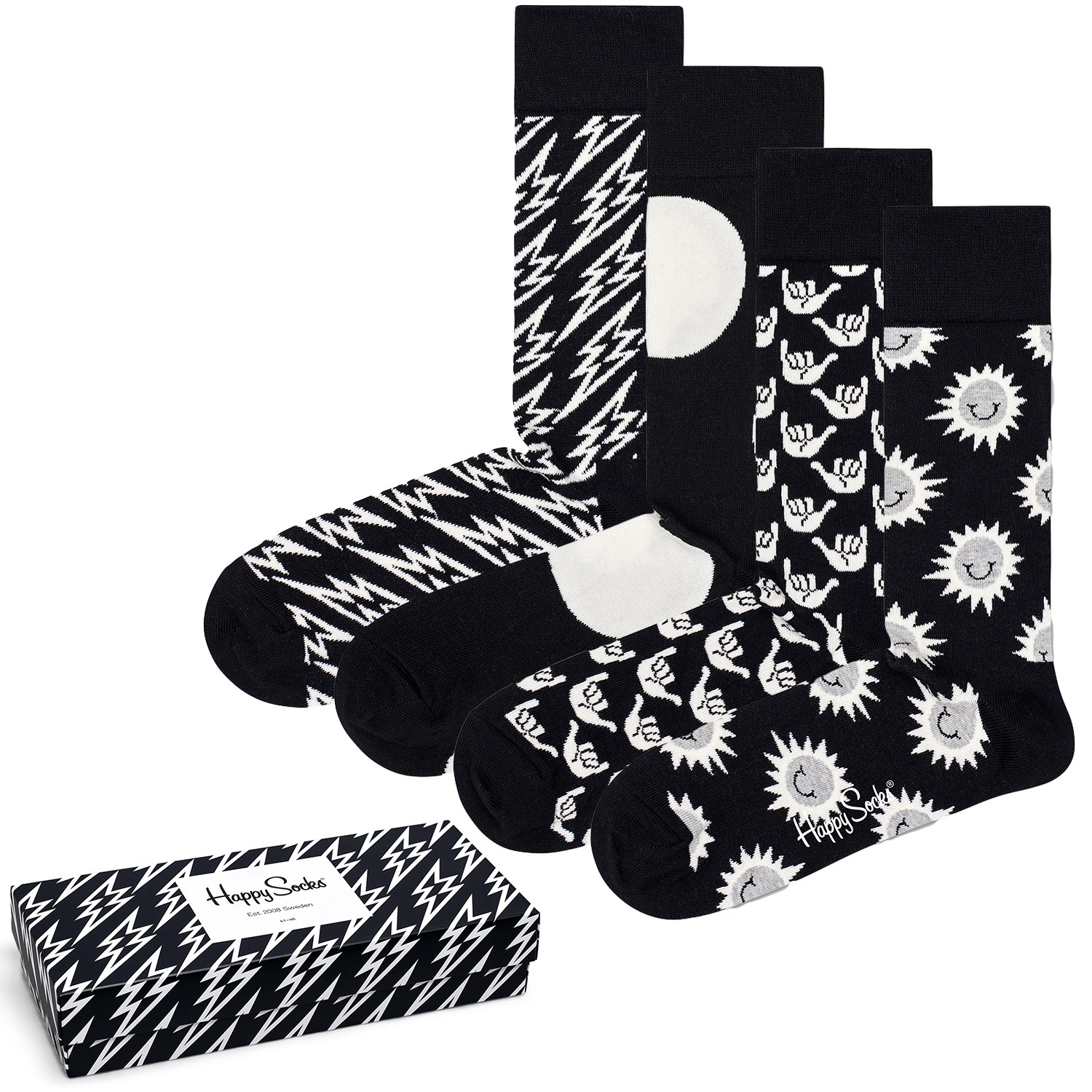 Happy Socks Black and White Gift Box