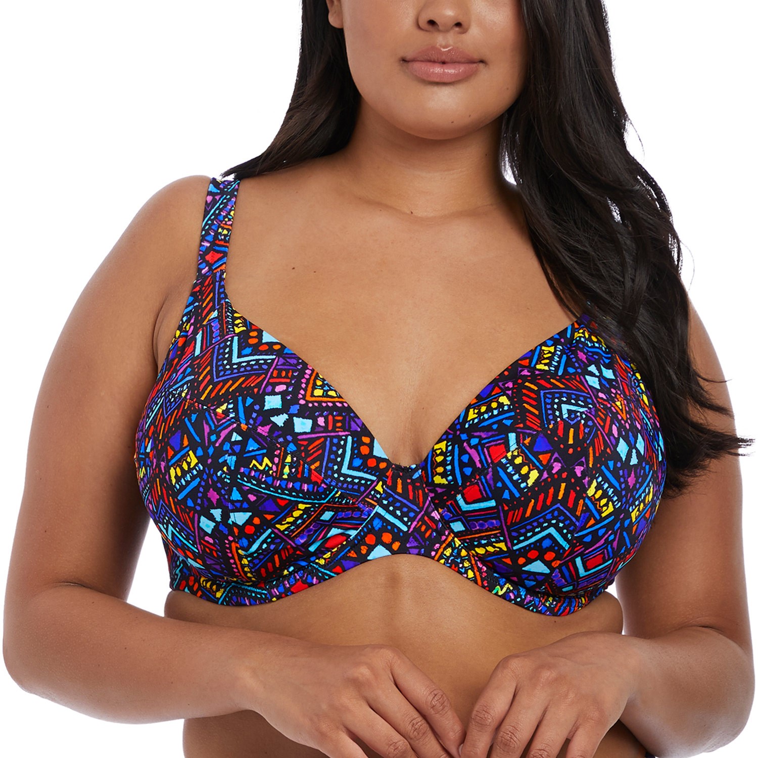 Elomi Swim Aztec Plunge Bikini Top