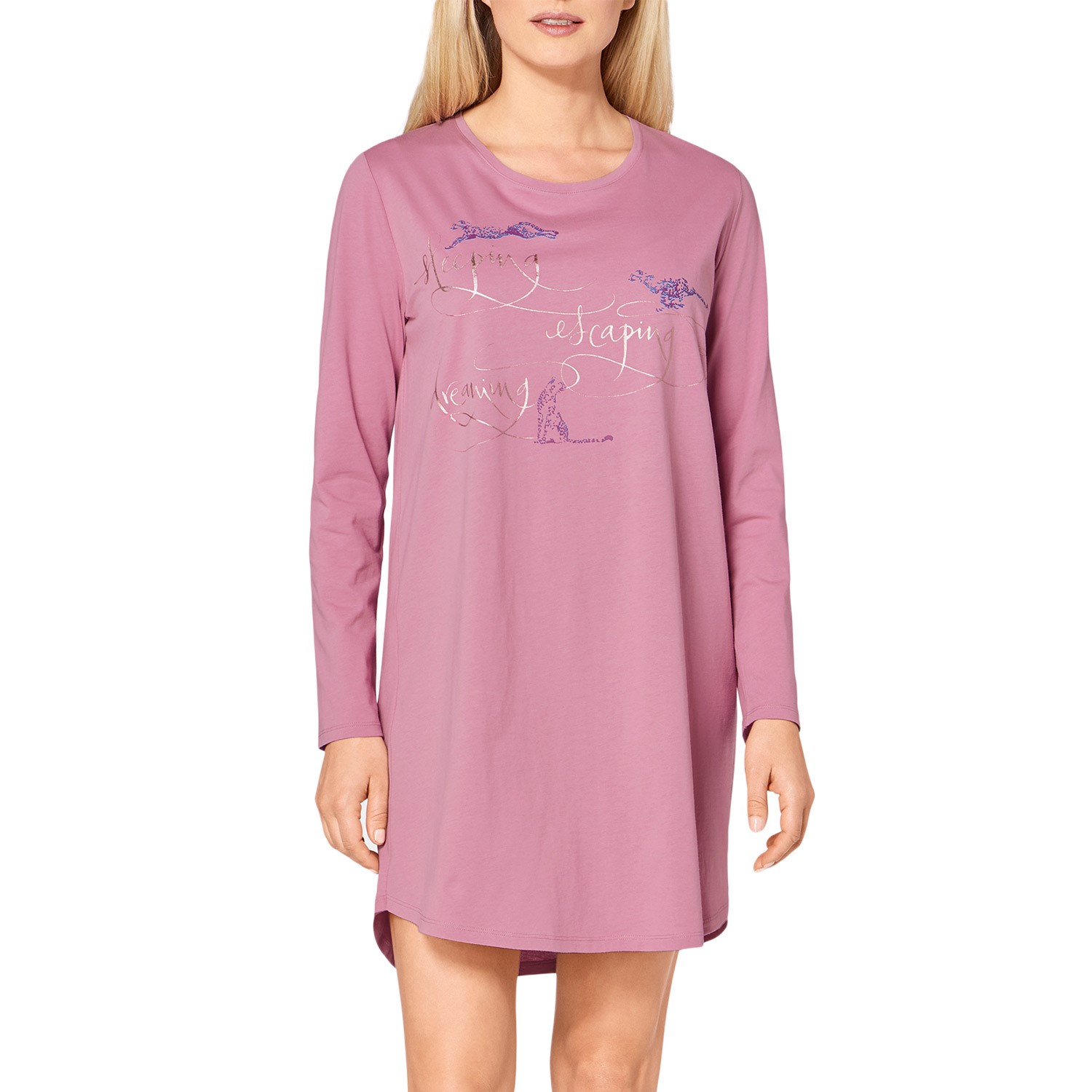 Triumph Lounge Me Cotton Nightdress Long Sleeve