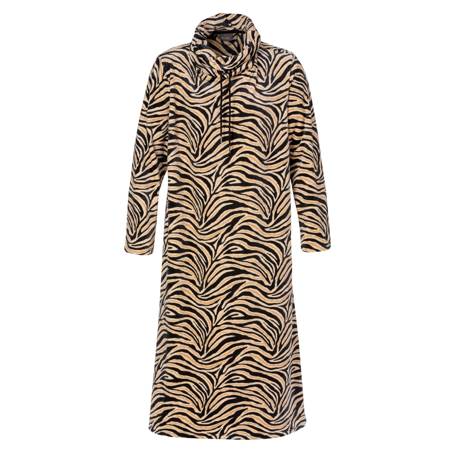 Trofe Zebra Velvetfleece Dress