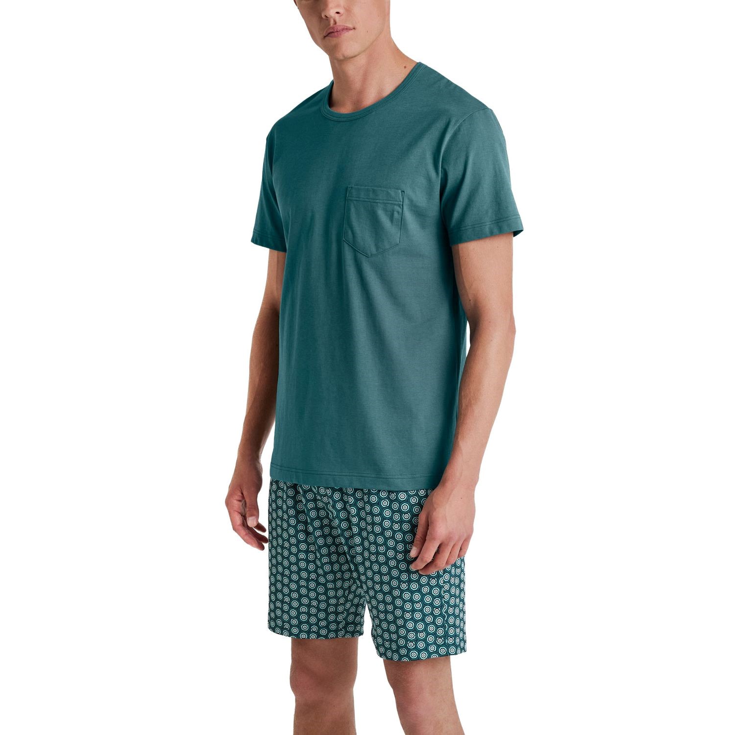 Calida Relax Imprint O Neck Short Pyjama 