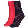 2-stuks verpakking Tommy Hilfiger Classic Small Stripe Socks 