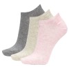 3-stuks verpakking Calvin Klein Chloe Cotton CK Logo Liner Socks