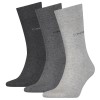 3-Pakning Calvin Klein Eric Cotton Flat Knit Socks