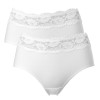 2-Pakning Trofe Lace Trimmed Midi Briefs