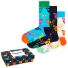 3-stuks verpakking Happy Socks Mixed Dog Socks Gift Box