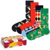 4-Pakning Happy Socks Circus Enjoy the Show Gift Box