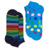 2-stuks verpakking Happy Socks Mini Stripe Low Sock
