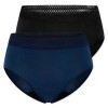 Zwart/Blauw