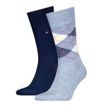 2-Pakkaus Tommy Hilfiger Men Sock Check