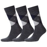 3-Pakkaus Burlington Edinburgh Wool Sock