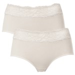 2-Pak Trofe Lace Trimmed Midi Briefs