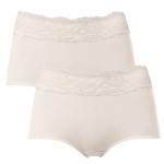 2-stuks verpakking Trofe Lace Trimmed Maxi Briefs