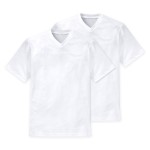 2-Pakning Schiesser Essentials American T-shirts V-neck