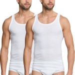 2-er-Pack Schiesser Essentials Double Rib Undershirts