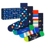 4-er-Pack Happy Socks Navy Gift Box 650