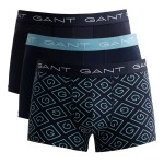 3-Pak Gant Cotton Stretch Print Trunks