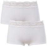 2-Pakkaus Trofe Lace Trimmed Boxer Briefs