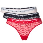 3-stuks verpakking Tommy Hilfiger Logo Lace Thong