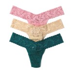 3-Pak Hanky Panky Low Rise Lace Thong 