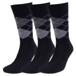 3-Pack Amanda Christensen True Ankle Argyle Sock