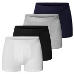 4-stuks verpakking Bread and Boxers Organic Cotton Boxers