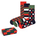 3-stuks verpakking Happy Socks Classic Holiday Gift Box 