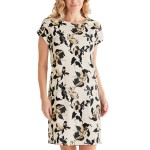 Damella Greymelange Flower Short Sleeve Nightdress