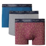 3-Pakkaus Ted Baker Realasting Cotton Trunks