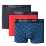3-Pakkaus Ted Baker Realasting Cotton Trunks