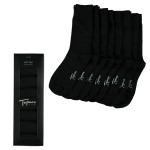 8-er-Pack Topeco Men Cotton Basic Crew Socks