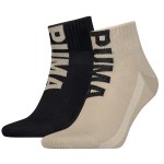 2-Pak Puma Men Logo Quarter Socks 