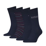 4-Pakkaus Tommy Hilfiger Men Classic Socks Tin Giftbox 