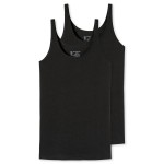 2-Pakning Schiesser 95-5 Organic Cotton Top 