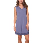 Lady Avenue Bamboo With Short Sleeve Nightdress