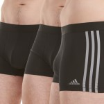 3-Pak Adidas Active Flex Cotton 3 Stripes Trunk