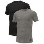 2-stuks verpakking Adidas Active Flex Cotton 3 Stripes T-Shirt