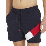 Tommy Hilfiger Solid Flag Swim Shorts 