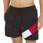 Tommy Hilfiger Solid Flag Swim Shorts 