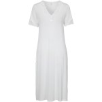 Damella Bamboo Plain Lace Short Sleeve Nightdress