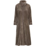 Damella Jacuard Fleece Zipper Robe 