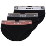 3-Pak BOSS Solid Cotton Power Brief