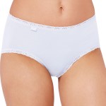 3-Pack Sloggi 24 7 Cotton Lace Midi Briefs