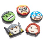 5-stuks verpakking Crocs Jibbitz Avengers Emojis