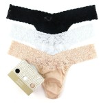 3-er-Pack Hanky Panky Cotton Low Rise Thong 