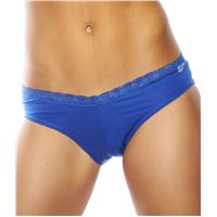 Flirty Undies Lace Tanga Heart Navy