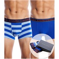 2-stuks verpakking Polo Ralph Lauren Gift Box Trunks Pure Sapphire