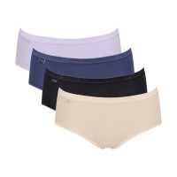4-stuks verpakking Sloggi Basic Plus Midi Color